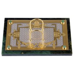 Настольный набор органайзер «Держава» из камня нефрит