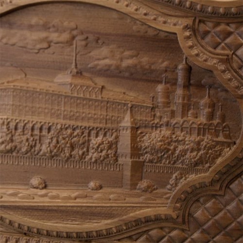 Резные нарды «Кремль» (бук)