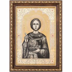 Украшенная икона «Пантелеймон целитель»