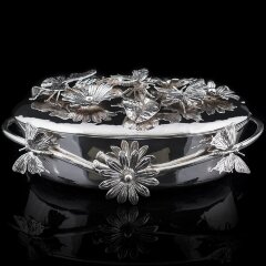Эксклюзивное серебряное блюдо «БАБОЧКА» в единственном экземпляре в мире