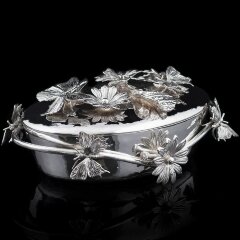 Эксклюзивное серебряное блюдо «БАБОЧКА» в единственном экземпляре в мире