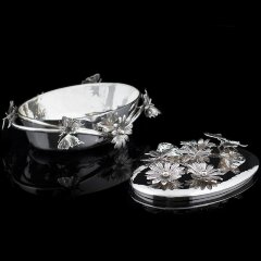 Эксклюзивное серебряное блюдо «БАБОЧКА» в единственном экземпляре в мире