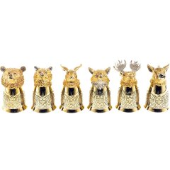 Подарочный набор стопки перевёртыши «Лесные звери» (6 шт)