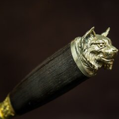 Подарочные шампуры «Рысь» с художественным литьём