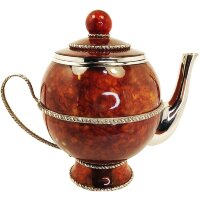 Подарочный чайник из янтаря «Венеция»