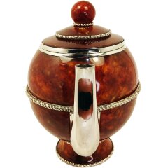 Подарочный чайник из янтаря «Венеция» в подарок женщине