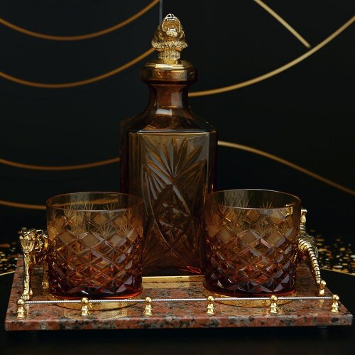 Набор бокалов для виски «Тигр» в подарок мужчине