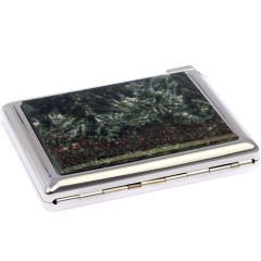 Портсигар карманный на 20 сигарет «Серафинит» с зажигалкой в подарок парню