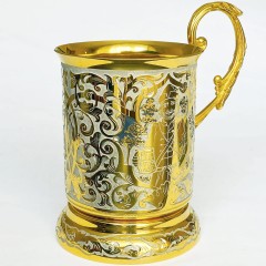 Пивная кружка «Золотая» в каталоге стильные подарки на день защитника Отечества