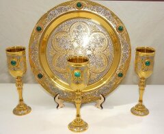 Набор винный "Малахит"