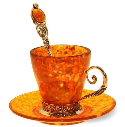 Кофейная чашка из янтаря «Антик» 