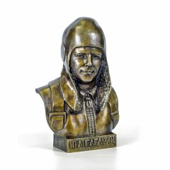Бронзовый бюст «Гагарин Ю.А» в подарок летчику