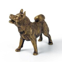 Бронзовая статуэтка собаки «Лайка» в подарок коллекционеру