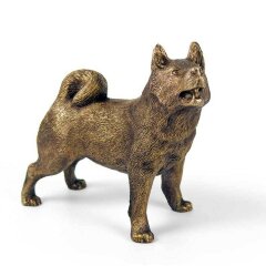 Бронзовая статуэтка собаки «Лайка» в подарок коллекционеру