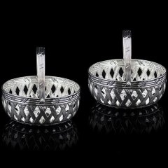 Две серебряные хлебницы «BELLO» в единственном экземпляре в мире