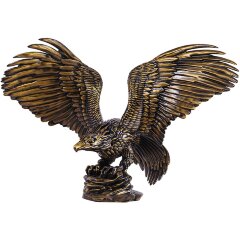 Большая резная статуэтка «Беркут» из массива дерева в подарок охотнику