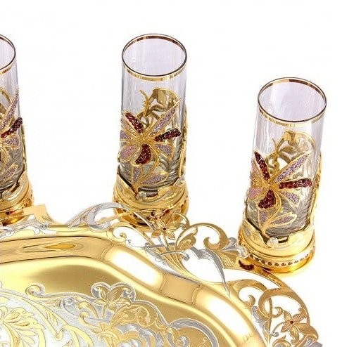 Водочный набор «Гранатовый цветок»