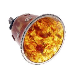 Сувенирный колокольчик «Змея» из янтаря