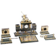 Настольный набор «Георгий Победоносец» (нефрит)