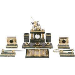 Настольный набор «Георгий Победоносец» (нефрит)