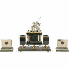 Настольный набор «Георгий Победоносец» (нефрит)