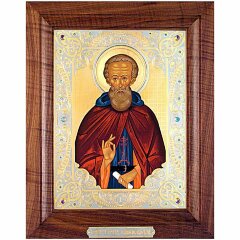 Украшенная икона «Сергий Радонежский»