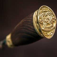 Оригинальные шампуры «Герб Казахстана» с деревянной рукоятью