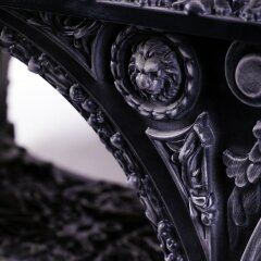 Журнальный столик «Чайный» резной из массива дерева