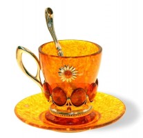 Кофейная чашка «Солнышко» из янтаря