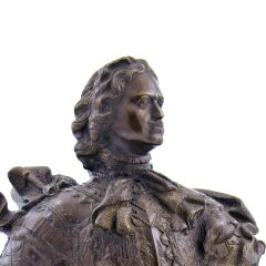 Бронзовый бюст императора «Пётр Первый» в подарок коллекционеру