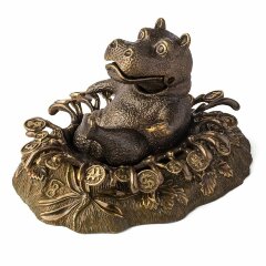 Бронзовая копилка «Бегемот»