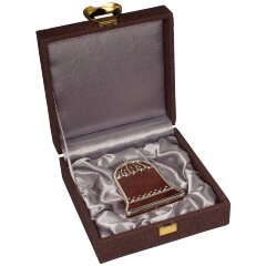 Янтарная ёлочная игрушка «Колокольчик» для украшения новогодней ёлки