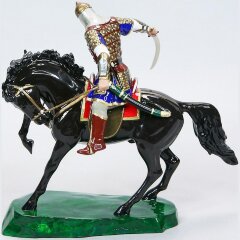 Сувенирная фигурка «Татарский воин на коне» из искусственного камня