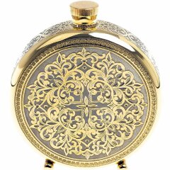 Подарочная фляжка «Волк» с тремя стопками перевертышами