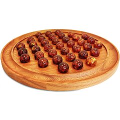 Настольная игра «SOLITAIRE» из янтаря в подарочном футляре