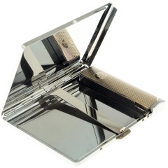 Портсигар металлический на 10 сигарет «Зелёный апатит» с зажигалкой в подарок бабушке