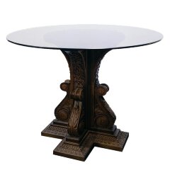 Чайный столик «CLASSIC» резной из массива дерева