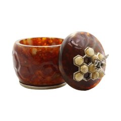 Янтарная шкатулка «Пчёлка»