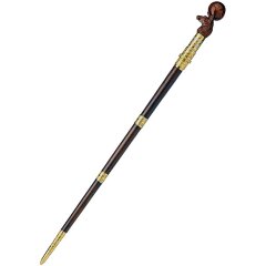 Дизайнерская резная трость «Олень» с дамасским клинком