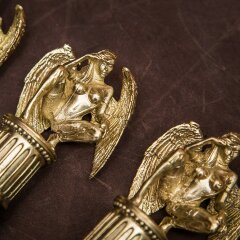 Подарочные шампуры «Темный ангел» с деревянной рукоятью