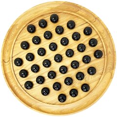 Интеллектуальная игра «Мадагаскарские шашки» из янтаря в подарочном футляре