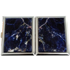 Портсигар металлический на 10 сигарет «Содалит» с зажигалкой в подарок сестре