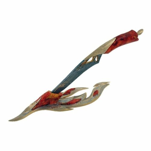 Подарочный нож «Великан» из дамасской стали на подставке