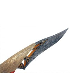 Подарочный нож «Великан» из дамасской стали на подставке