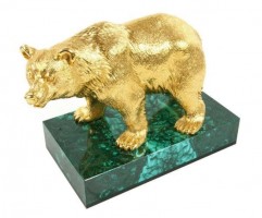 Статуэтка «Медведь» (золотой)