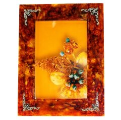 Фоторамка из янтаря «Цветок»