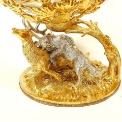 Подарочный бокал «Олень и волки»