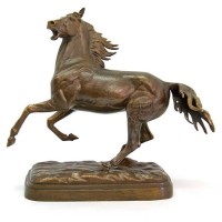 Скульптурная статуэтка «Вздыбленный конь»