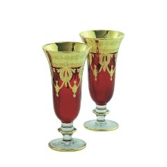 Хрустальные бокалы для шампанского «DINASTIA ROSSO»