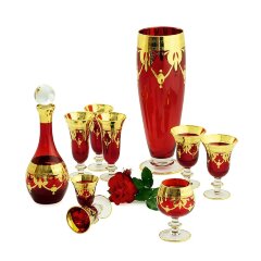 Хрустальные бокалы для шампанского «DINASTIA ROSSO»